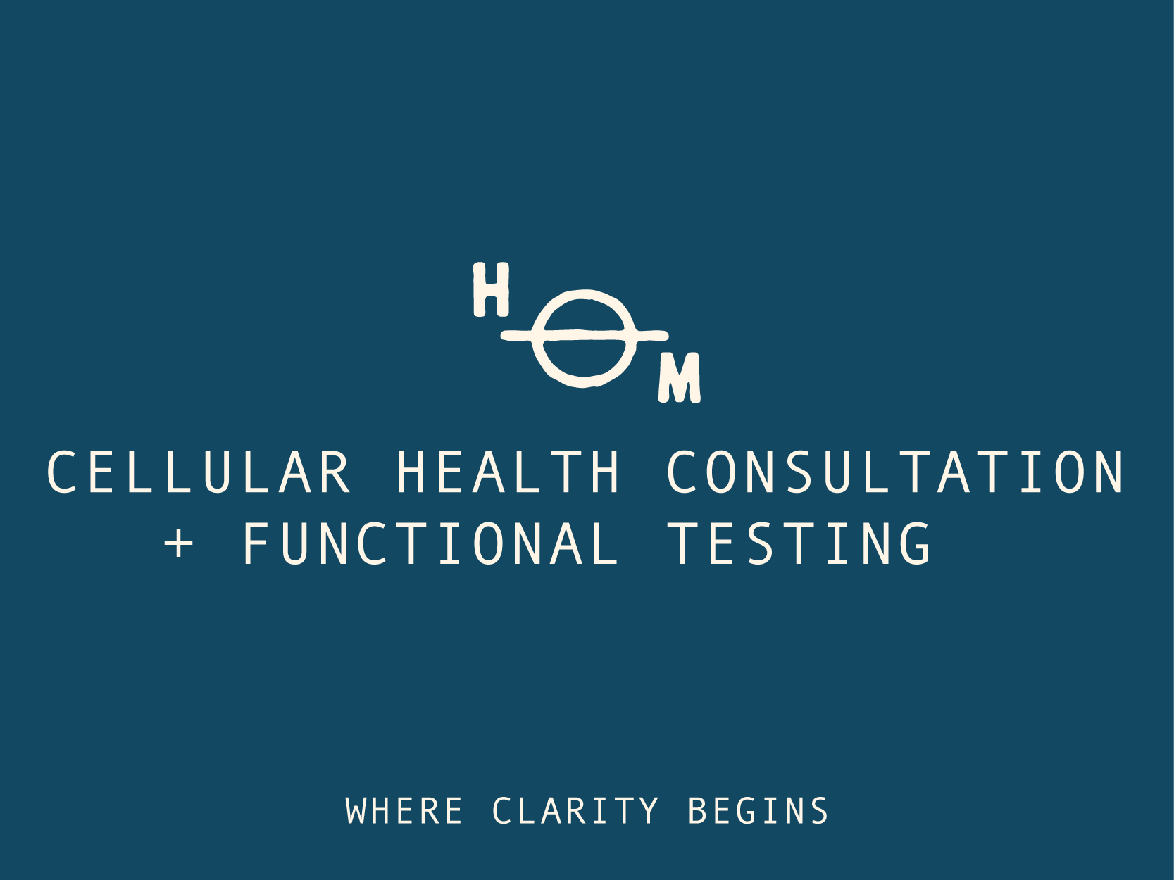 <b>START HERE: </b> Root-Cause Cellular Health Consultation + Functional Testing
